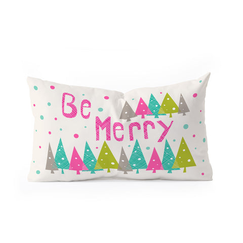Heather Dutton Be Merry Oblong Throw Pillow