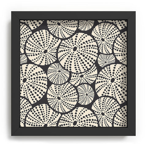 Heather Dutton Bed Of Urchins Charcoal Ivory Recessed Framing Square