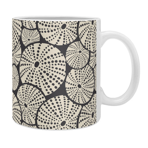 Heather Dutton Bed Of Urchins Charcoal Ivory Coffee Mug