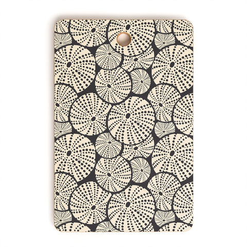 Heather Dutton Bed Of Urchins Charcoal Ivory Cutting Board Rectangle