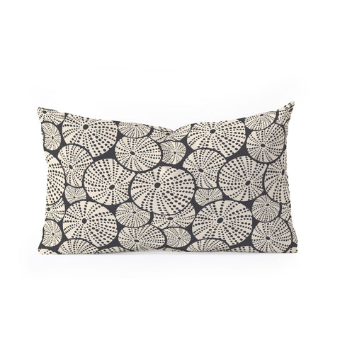 Heather Dutton Bed Of Urchins Charcoal Ivory Oblong Throw Pillow