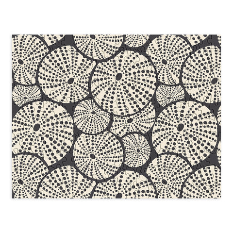 Heather Dutton Bed Of Urchins Charcoal Ivory Puzzle