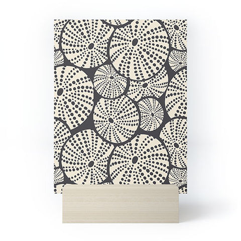Heather Dutton Bed Of Urchins Charcoal Ivory Mini Art Print