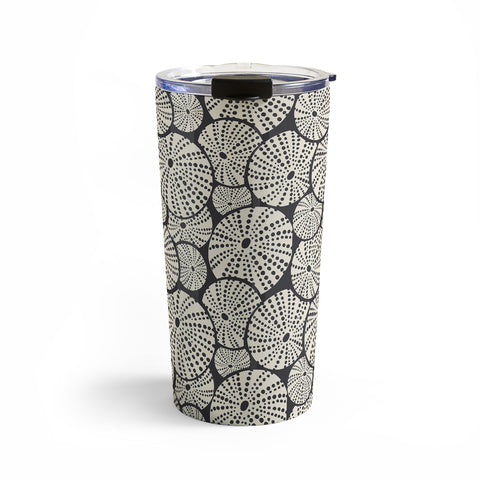 Heather Dutton Bed Of Urchins Charcoal Ivory Travel Mug