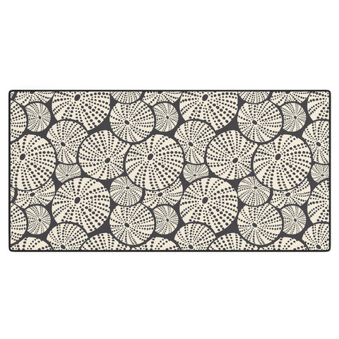 Heather Dutton Bed Of Urchins Charcoal Ivory Desk Mat