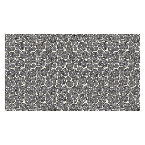 Heather Dutton Bed Of Urchins Charcoal Ivory Tablecloth