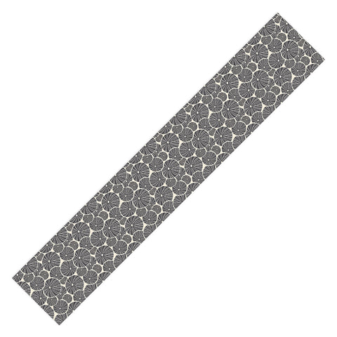 Heather Dutton Bed Of Urchins Charcoal Ivory Table Runner
