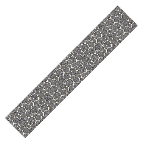 Heather Dutton Bed Of Urchins Charcoal Ivory Table Runner