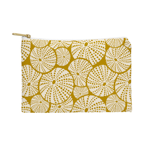 Heather Dutton Bed Of Urchins Gold Ivory Pouch