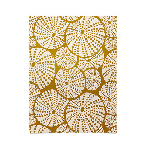 Heather Dutton Bed Of Urchins Gold Ivory Poster