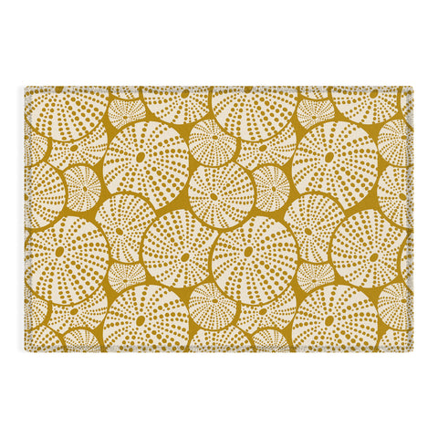 Heather Dutton Bed Of Urchins Gold Ivory Outdoor Rug