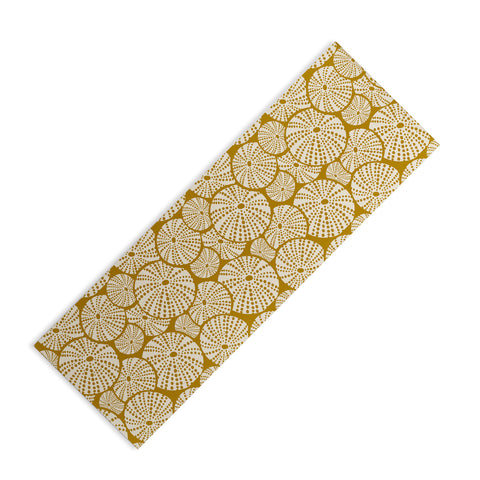 Heather Dutton Bed Of Urchins Gold Ivory Yoga Mat