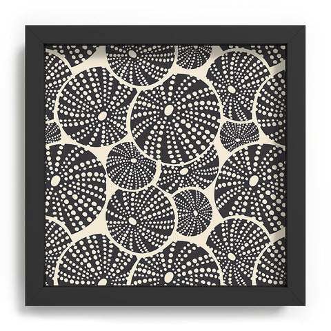 Heather Dutton Bed Of Urchins Ivory Charcoal Recessed Framing Square