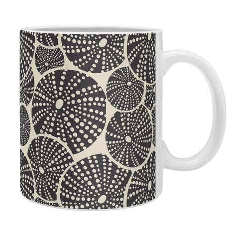 Heather Dutton Bed Of Urchins Ivory Charcoal Coffee Mug