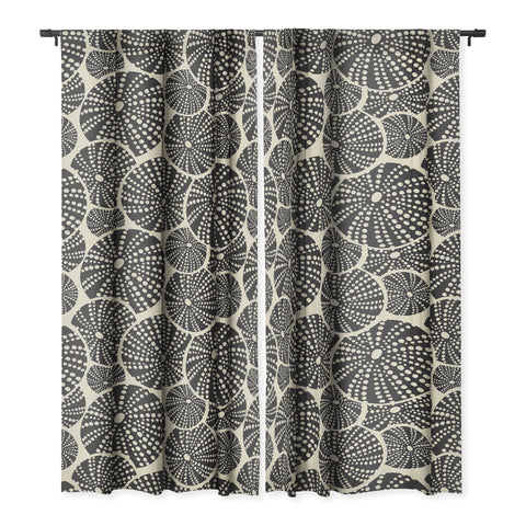 Heather Dutton Bed Of Urchins Ivory Charcoal Blackout Non Repeat