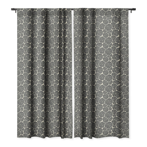 Heather Dutton Bed Of Urchins Ivory Charcoal Blackout Window Curtain