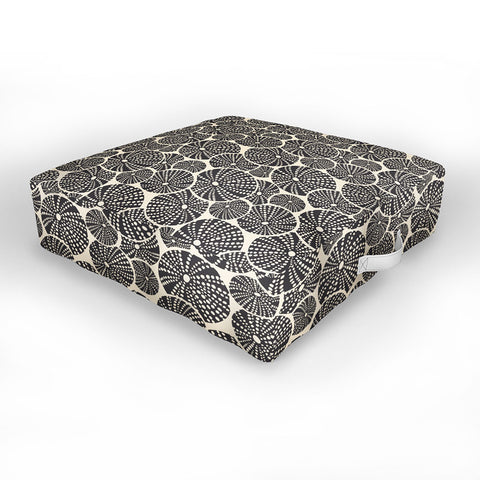 Heather Dutton Bed Of Urchins Ivory Charcoal Outdoor Floor Cushion