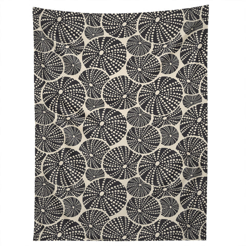 Heather Dutton Bed Of Urchins Ivory Charcoal Tapestry
