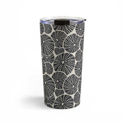Heather Dutton Bed Of Urchins Ivory Charcoal Travel Mug