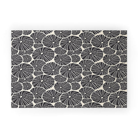 Heather Dutton Bed Of Urchins Ivory Charcoal Welcome Mat