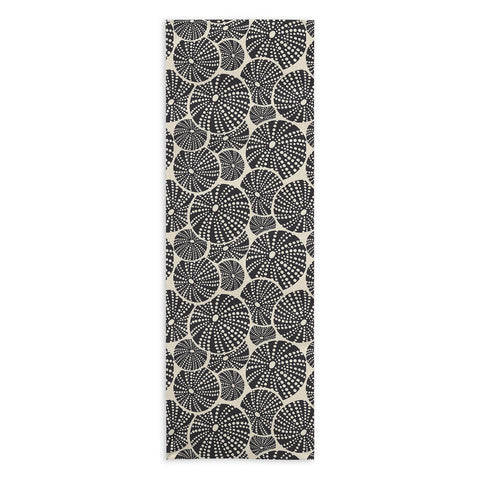 Heather Dutton Bed Of Urchins Ivory Charcoal Yoga Towel