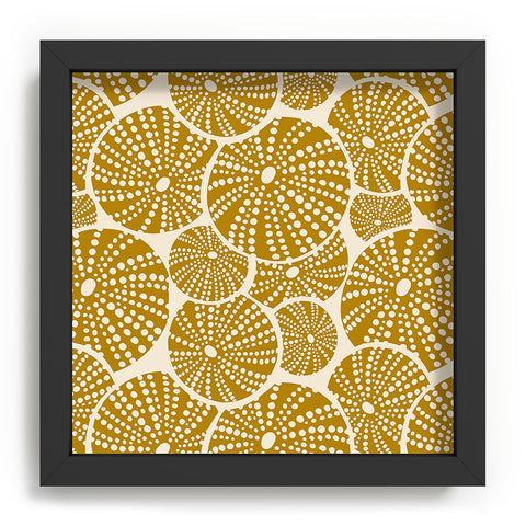 Heather Dutton Bed Of Urchins Ivory Gold Recessed Framing Square