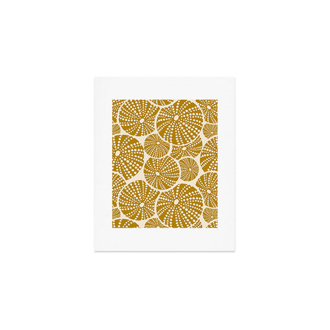 Heather Dutton Bed Of Urchins Ivory Gold Art Print