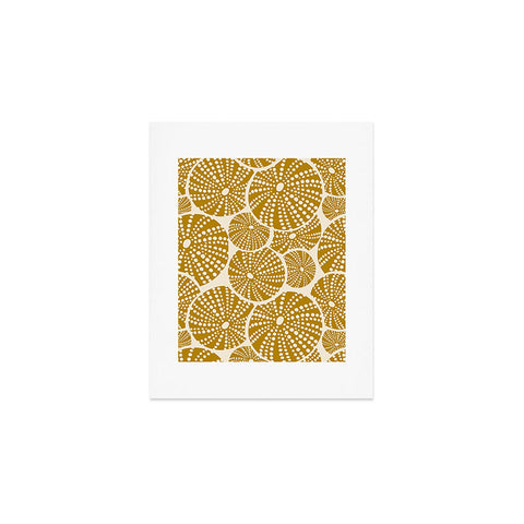 Heather Dutton Bed Of Urchins Ivory Gold Art Print