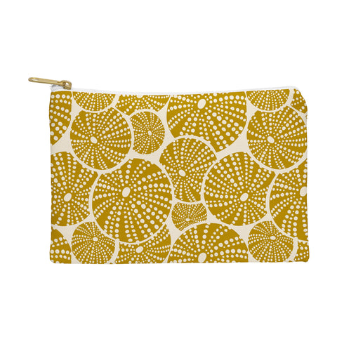 Heather Dutton Bed Of Urchins Ivory Gold Pouch