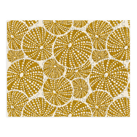 Heather Dutton Bed Of Urchins Ivory Gold Puzzle