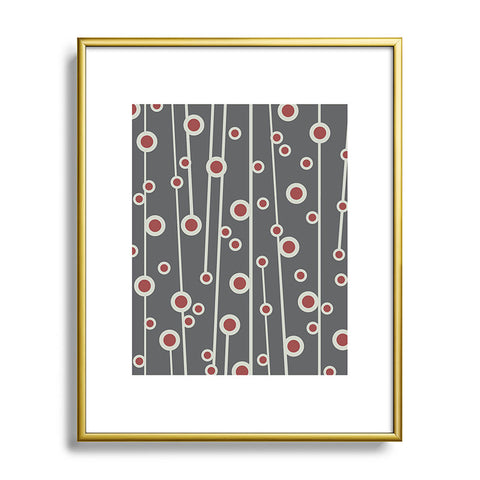 Heather Dutton Berry Branch Metal Framed Art Print