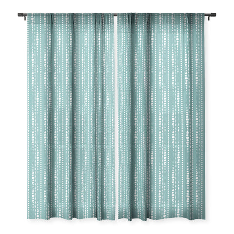 Heather Dutton Bestrewn Lagoon Sheer Window Curtain