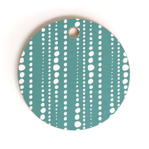 Heather Dutton Bestrewn Lagoon Cutting Board Round