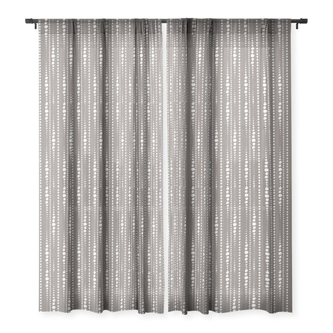 Heather Dutton Bestrewn Stone Sheer Window Curtain