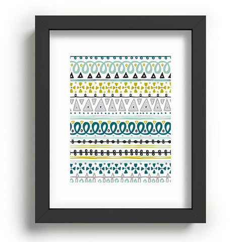 Heather Dutton Boho Market Stripe Recessed Framing Rectangle