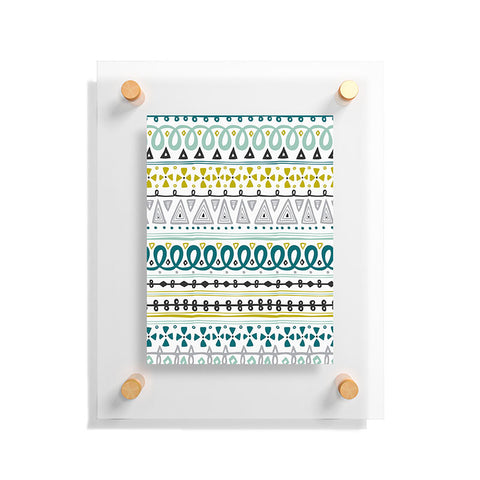 Heather Dutton Boho Market Stripe Floating Acrylic Print