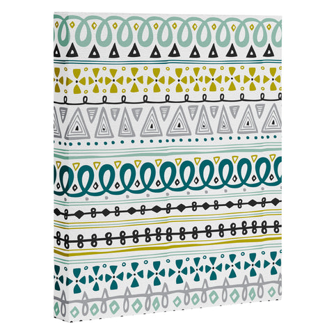 Heather Dutton Boho Market Stripe Art Canvas