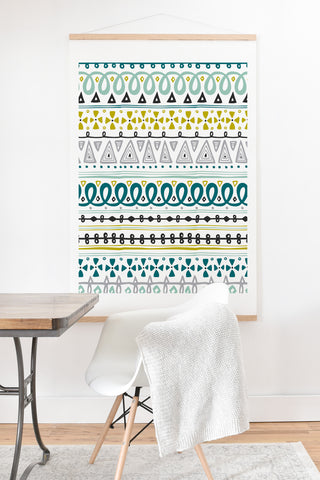 Heather Dutton Boho Market Stripe Art Print And Hanger