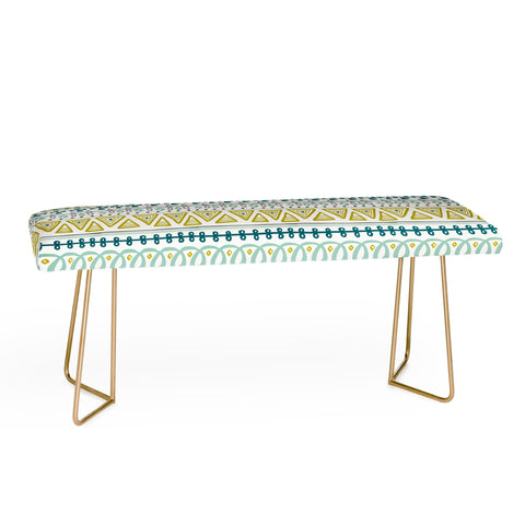 Heather Dutton Boho Market Stripe Bench
