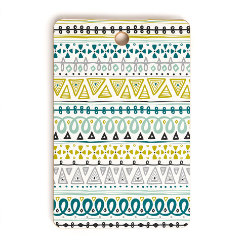 Heather Dutton Boho Market Stripe Cutting Board Rectangle