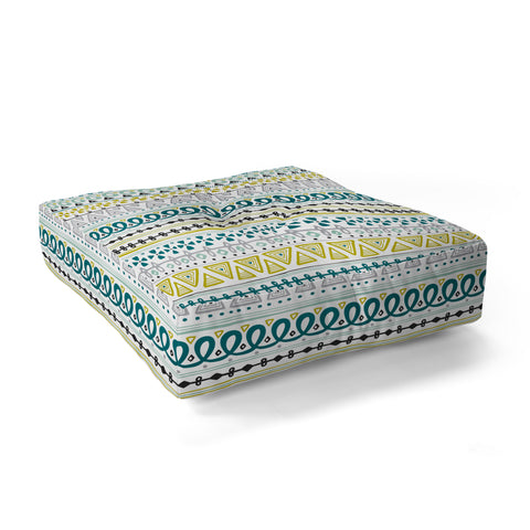 Heather Dutton Boho Market Stripe Floor Pillow Square