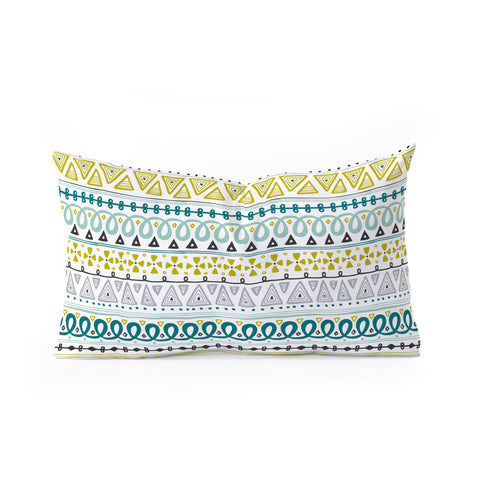 Heather Dutton Boho Market Stripe Oblong Throw Pillow