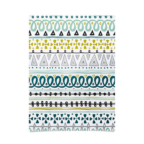Heather Dutton Boho Market Stripe Poster