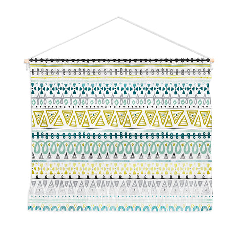 Heather Dutton Boho Market Stripe Wall Hanging Landscape