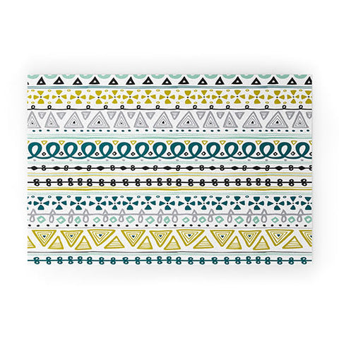 Heather Dutton Boho Market Stripe Welcome Mat