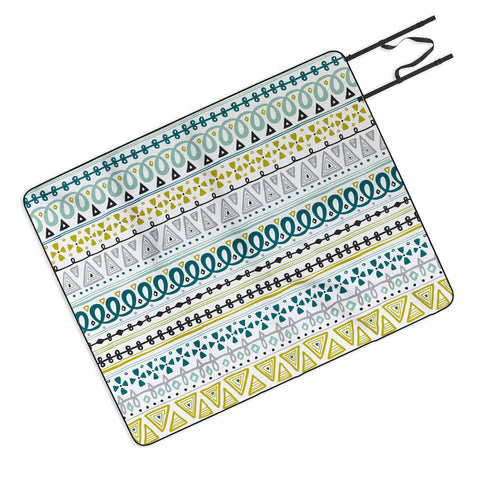 Heather Dutton Boho Market Stripe Picnic Blanket