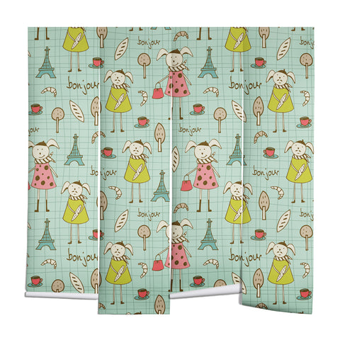 Heather Dutton Bonjour Lapin Wall Mural