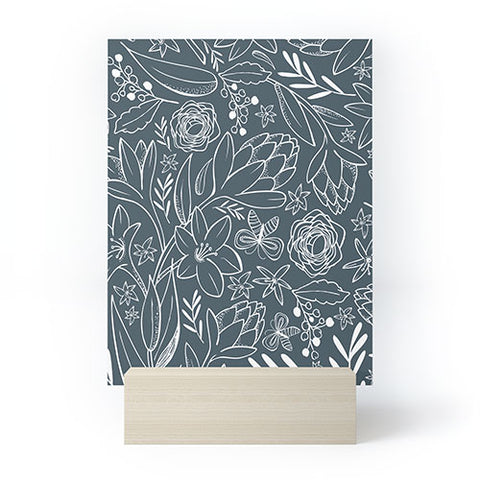 Heather Dutton Botanical Sketchbook Midnight Mini Art Print