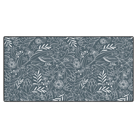 Heather Dutton Botanical Sketchbook Midnight Desk Mat