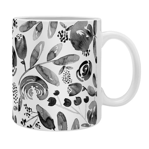 Heather Dutton Bountiful Bouquet Black Coffee Mug